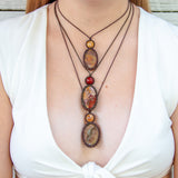 Rhodonite & Rose Quartz Mystic Duet necklace