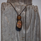 Ammolite & Citrine Mystic Duet Necklace