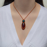 Hessonite Garnet & Apatite Mystic Duet Necklace