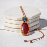 Hessonite Garnet & Apatite Mystic Duet Necklace