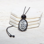 pinolith black tourmaline mystic duet necklace