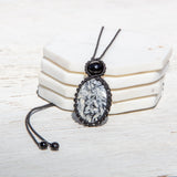 pinolith black tourmaline mystic duet necklace