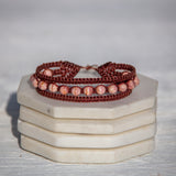 Rhodochrosite Earthy Embrace bracelet