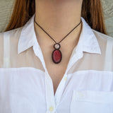 Rhodonite & Rose Quartz Mystic Duet necklace