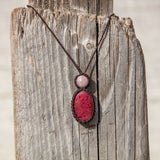 Rhodonite & Rose Quartz Mystic Duet necklace