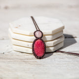 Rhodonite & Rose Quartz Mystic Duet necklace