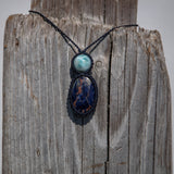 Sodalite & Larimar Mystic Duet Necklace