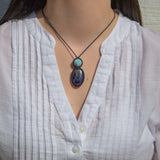 Sodalite & Larimar Mystic Duet Necklace