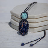 Sodalite & Larimar Mystic Duet Necklace